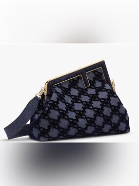 Fendi First Medium Denim Bag-NWOT